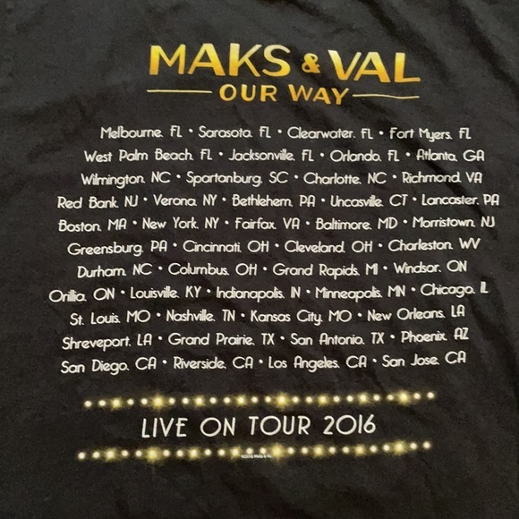 Max and Val Dancing with the Stars Tour 2016 shirt - Picture 11 of 11